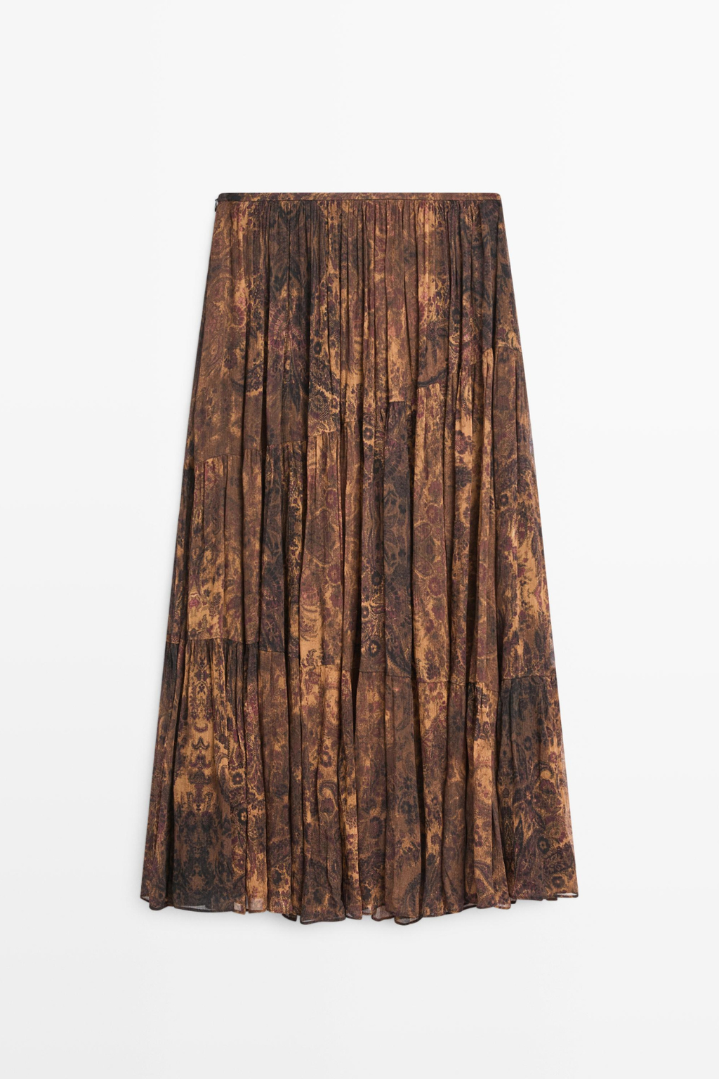 JUPE MIDI FLUIDE ASYMÉTRIQUE