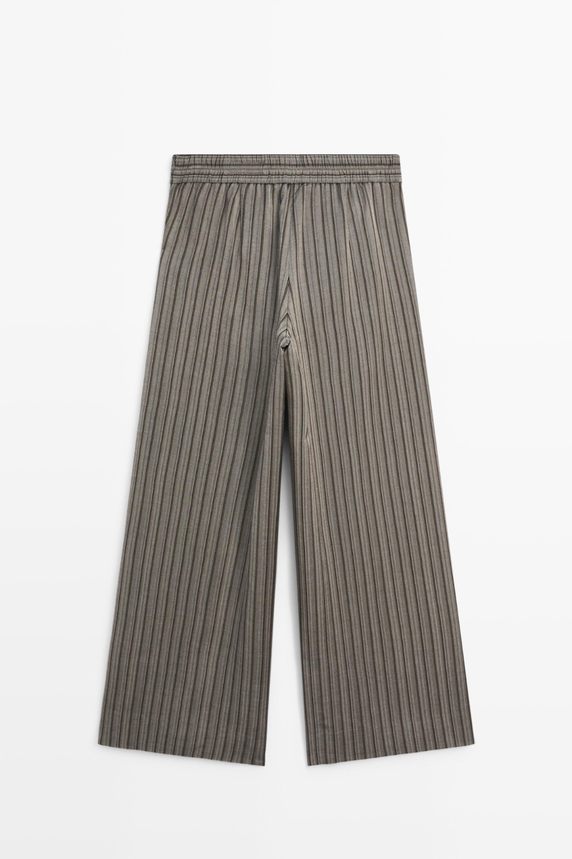 PANTALON LARGE À RAYURES