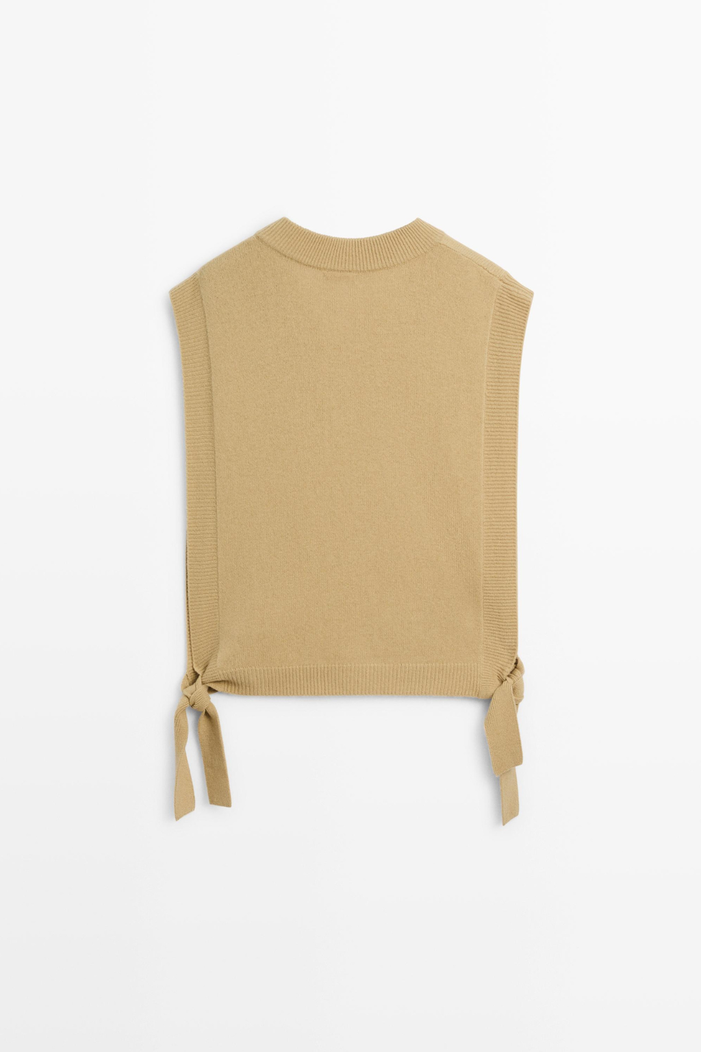 PLASTRON À COL EN V AVEC NŒUDS