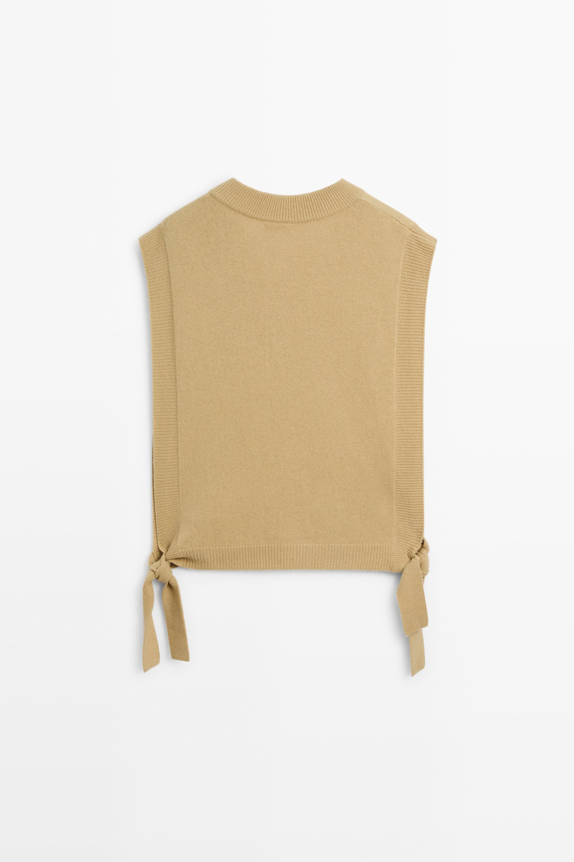 PLASTRON À COL EN V AVEC NŒUDS