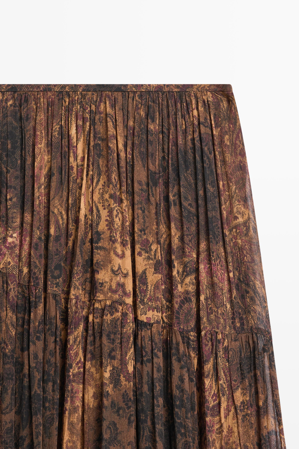 JUPE MIDI FLUIDE ASYMÉTRIQUE