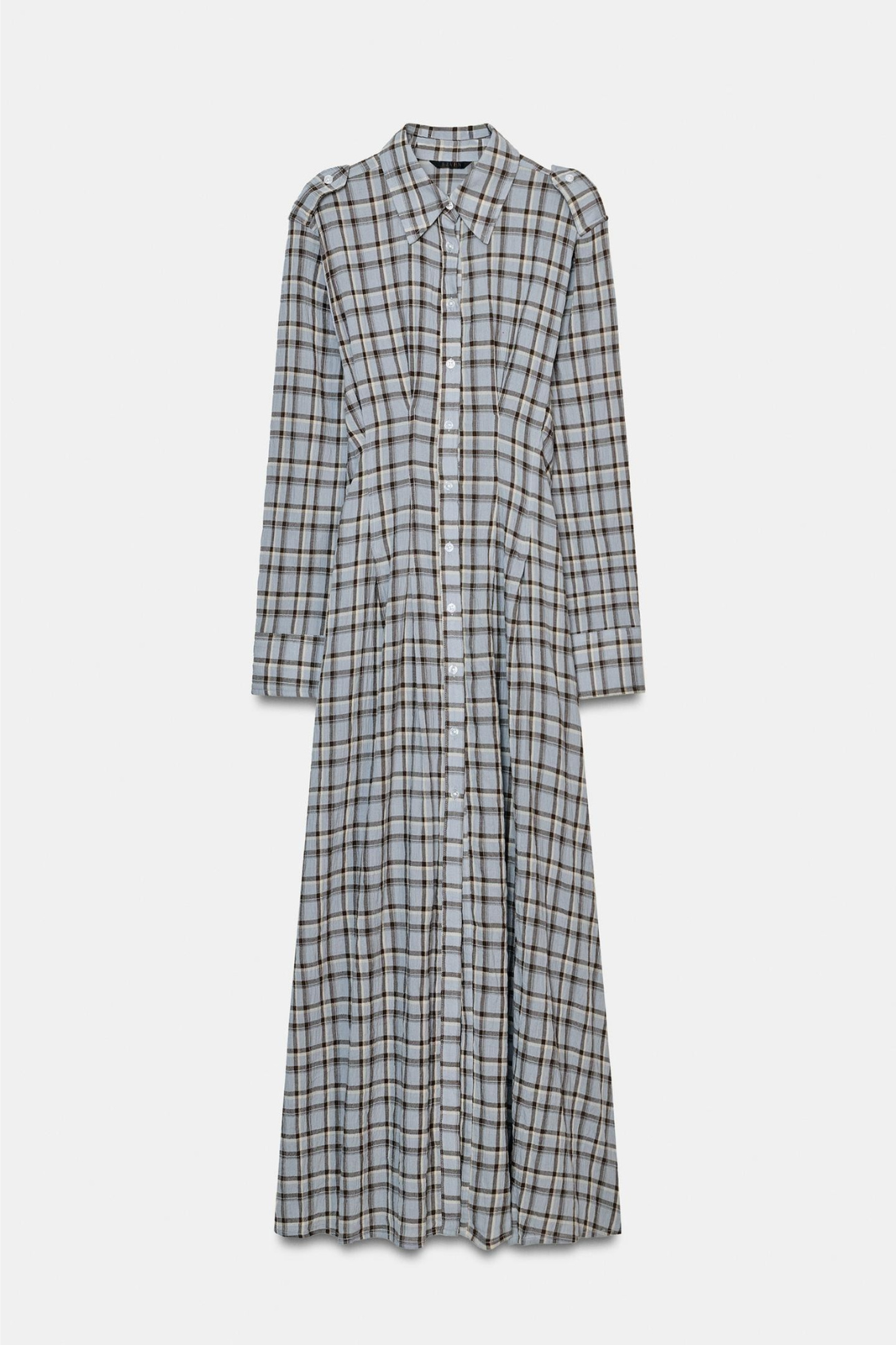 ROBE CHEMISE À CARREAUX