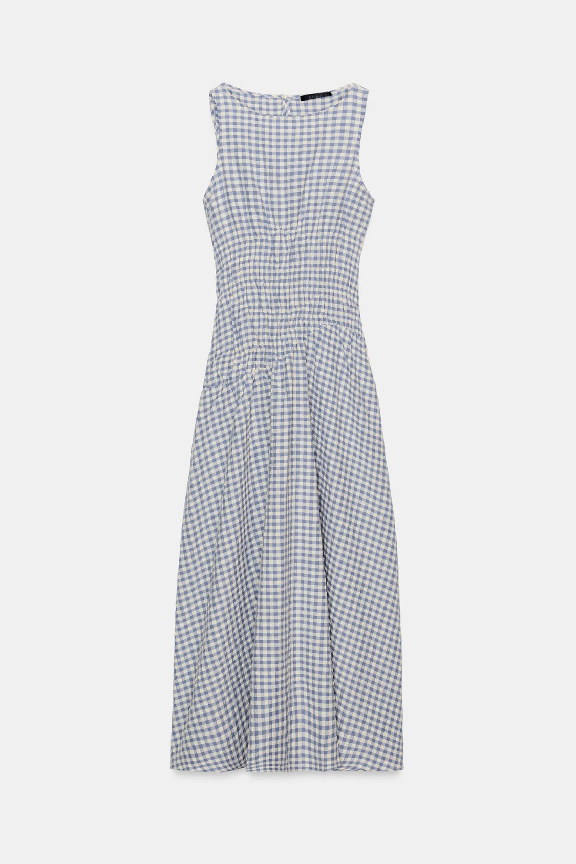 Robe mi-longue à carreaux vichy