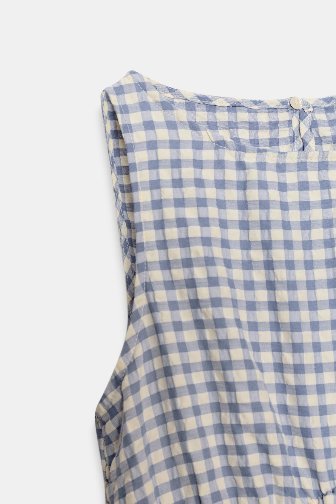 Robe mi-longue à carreaux vichy