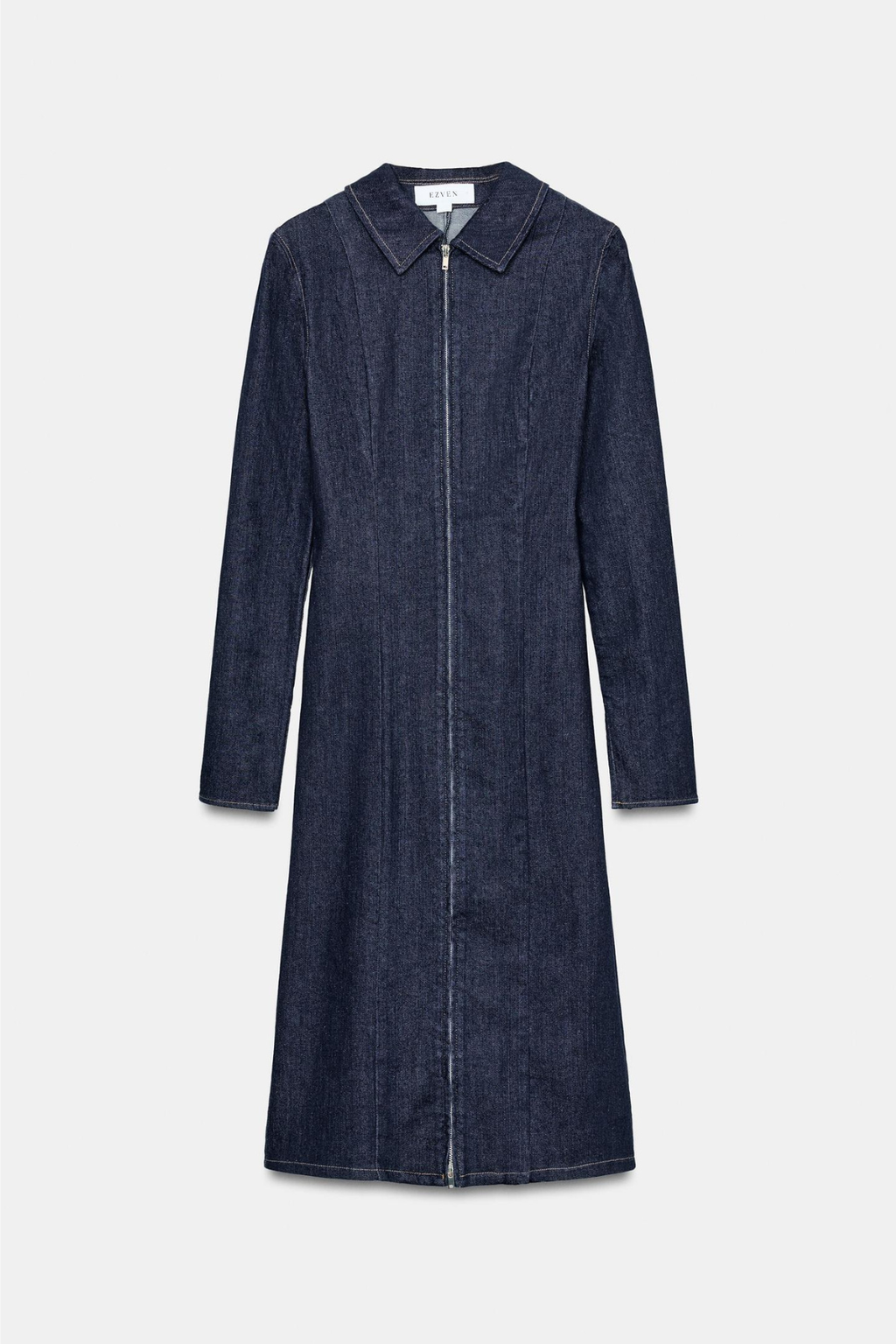 ROBE EN DENIM TRF À FERMETURE ÉCLAIR