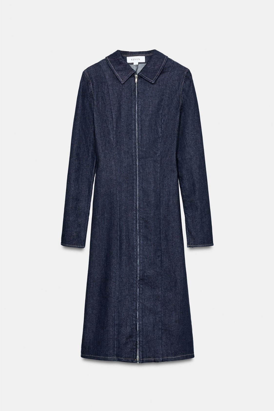 ROBE EN DENIM TRF À FERMETURE ÉCLAIR