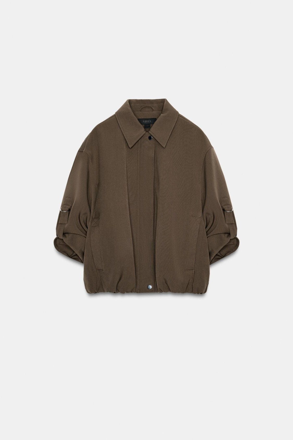 VESTE BOMBER À MANCHES RETROUSSÉES