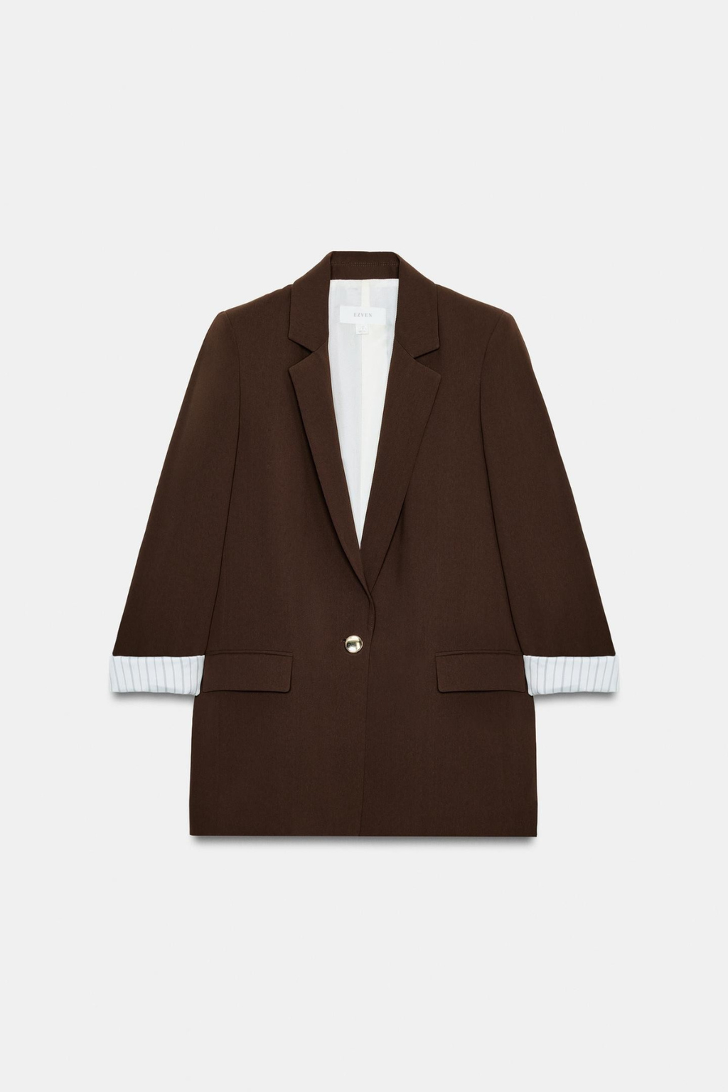 VESTE À MANCHES RETROUSSÉES ET POIGNETS IMPRIMÉS