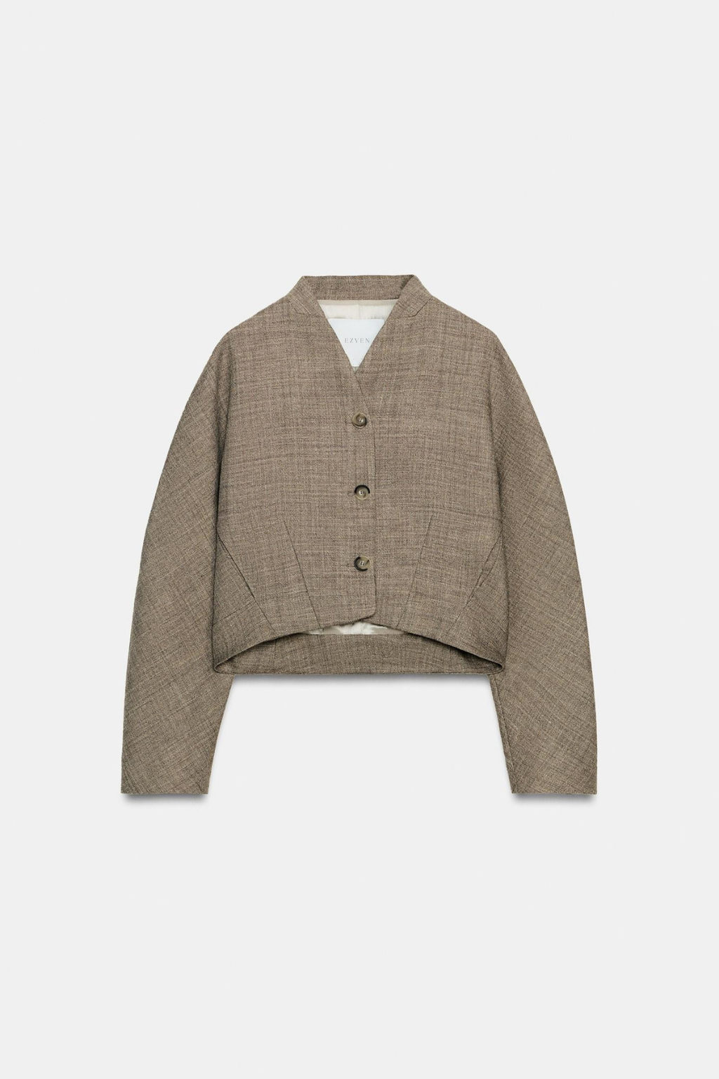 GILET COURT AVEC LAINE EZ SIGNATURE