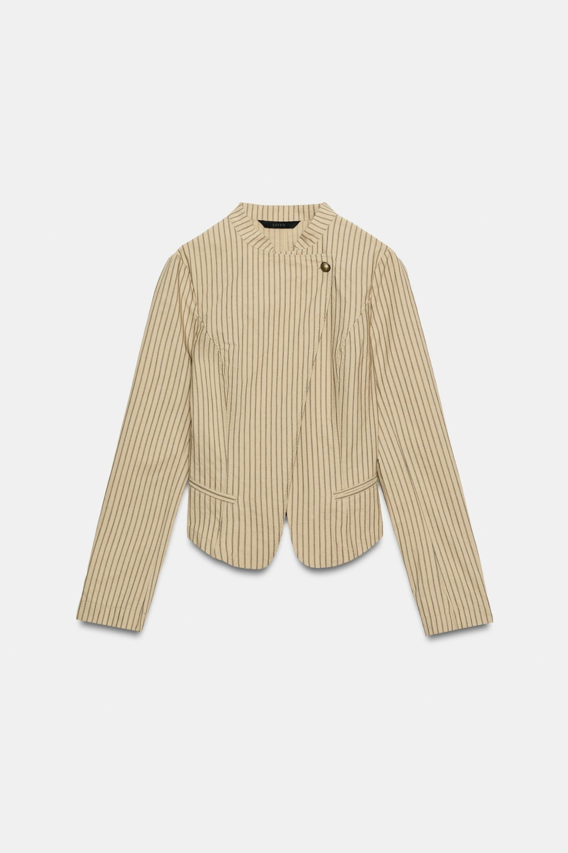 BLAZER RAYÉ À FERMETURE CROISÉE